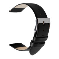 2-teiliges Echt Leder 2-teiliges Echt Leder Uhren Ersatz Armband für unterschiedliche Uhrenbreiten in schwarz