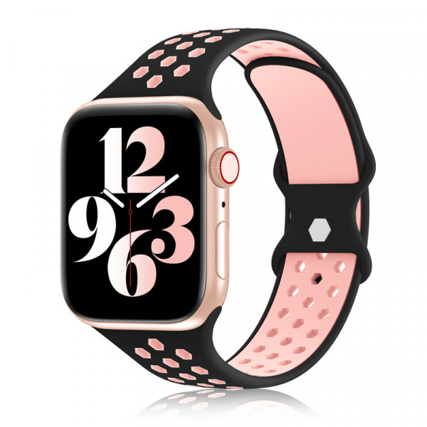 apple watch loop silikon armband in weiß