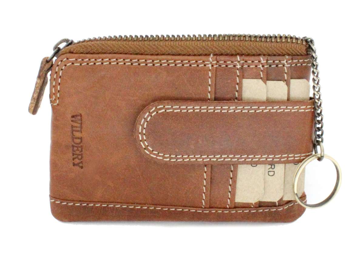 UEIOAVL Münzbörsen Set 2-teilig - Kleine Leder Geldbörsen Mit Federverschluss